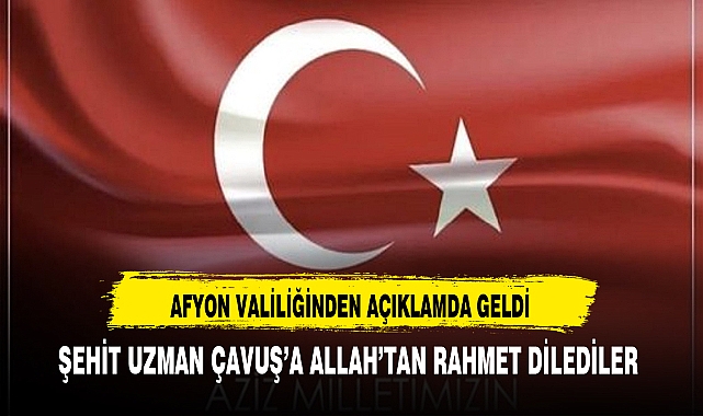 AFYON VALİLİĞİNDEN  BAŞSAĞLIĞI MESAJI