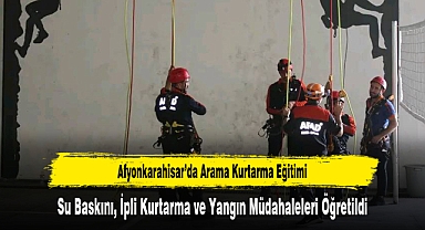Afyonkarahisar’da Arama Kurtarma Teknisyenleri Eğitimlerini Tamamladı