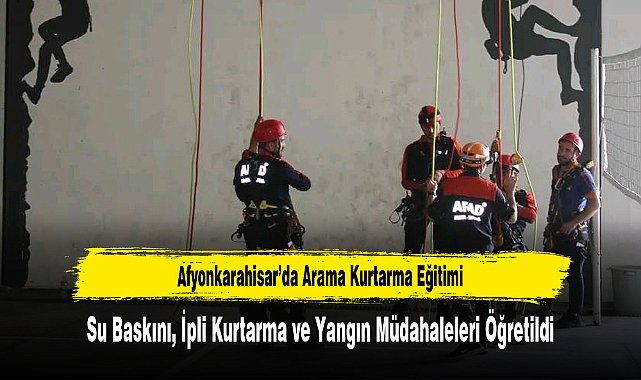 Afyonkarahisar’da Arama Kurtarma Teknisyenleri Eğitimlerini Tamamladı