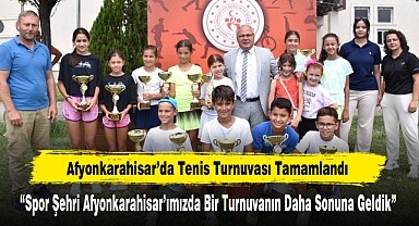 Afyonkarahisar’da Tenis Turnuvası Tamamlandı