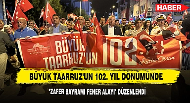 Afyonkarahisar'da "Zafer Bayramı Fener Alayı" Düzenlendi