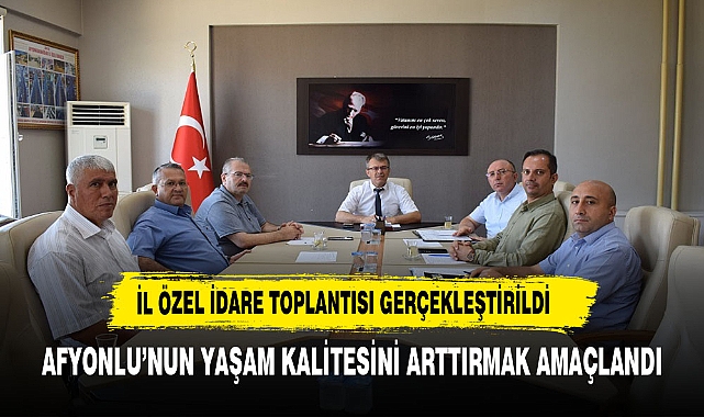 Afyonkarahisar İl Özel İdaresi Encümen Toplantısı Gerçekleştirildi