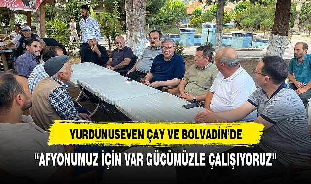 "AFYONUMUZ İÇİN VAR GÜCÜMÜZLE ÇALIŞIYORUZ"