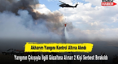 Akharım Yangını Kontrol Altına Alındı