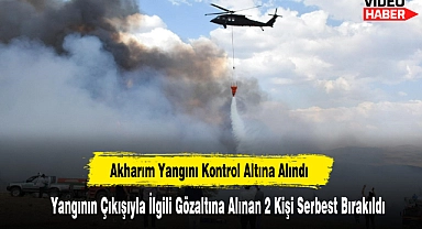Akharım Yangını Kontrol Altına Alındı