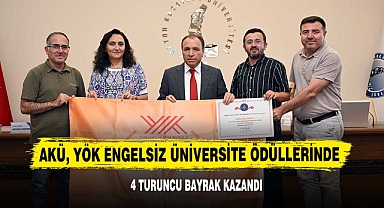 AKÜ, YÖK Engelsiz Üniversite Ödüllerinde 4 Turuncu Bayrak