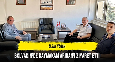 Albay Yağan Bolvadin’de Kaymakam Arıkan’ı Ziyaret Etti