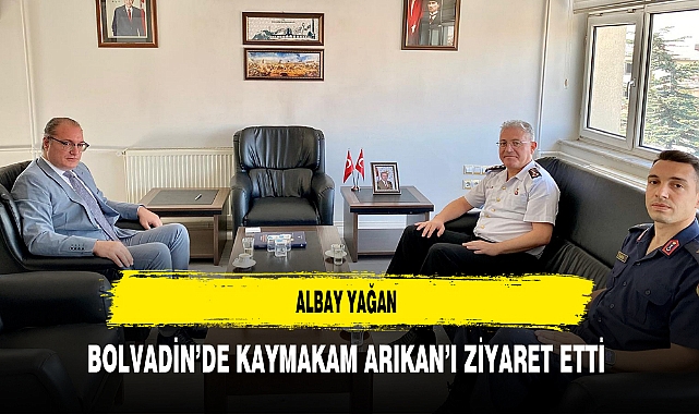 Albay Yağan Bolvadin’de Kaymakam Arıkan’ı Ziyaret Etti