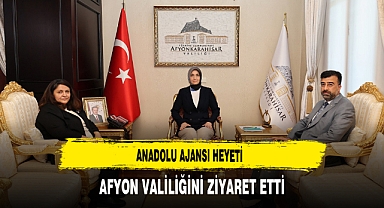 Anadolu Ajansı Heyeti Afyonkarahisar Valiliğini Ziyaret Etti