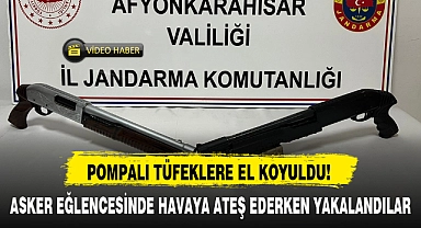 ASKER EĞLENCESİNDE HAVAYA ATEŞ EDERKEN YAKALANDILAR