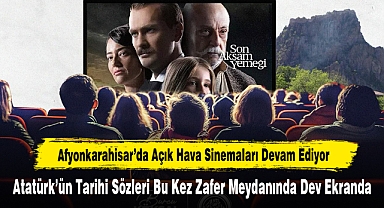 Atatürk’ün Tarihi Sözleri Bu Kez Zafer Meydanında Dev Ekranda