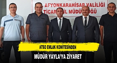 ATSO Emlak Komitesinden Müdür Yayla'ya Ziyaret