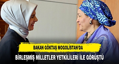 BAKAN GÖKTAŞ BİRLEŞMİŞ MİLLETLER GENEL SEKRETERİ İLE GÖRÜŞTÜ