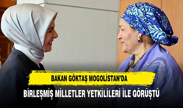 BAKAN GÖKTAŞ BİRLEŞMİŞ MİLLETLER GENEL SEKRETERİ İLE GÖRÜŞTÜ