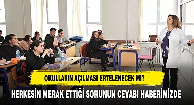 BAKAN TEKİN OKULLARIN AÇILIŞ TARİHİ İLE İLGİLİ SORUYA CEVAP VERDİ