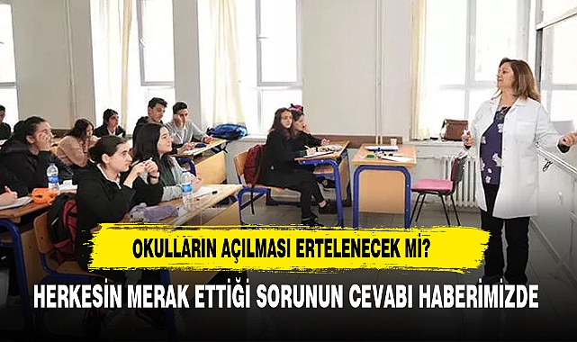 BAKAN TEKİN OKULLARIN AÇILIŞ TARİHİ İLE İLGİLİ SORUYA CEVAP VERDİ