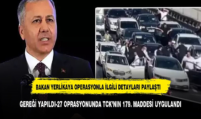BAKAN YERLİ KAYA SOSYAL MEDYA HESABINDAN DUYURDU GEREĞİ YAPILDI