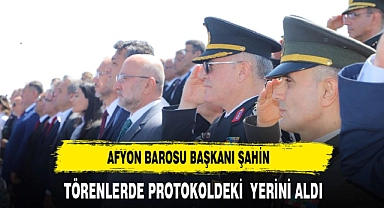 BARO BAŞKANI ŞAHİN BÜYÜK TAARUZ TÖRENLERİNDE YERİNİ ALDI