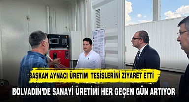 Başkan Aynacı'dan Organize Sanayi Bölgesinde Faaliyet Gösteren Fabrikalara Ziyaret