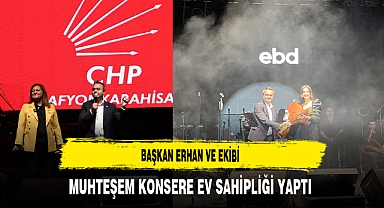 Başkan Erhan ve Ekibi Muhteşem Konsere Ev Sahipliği Yaptı