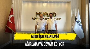 Başkan İşlek Misafirlerini Ağırlamaya Devam Ediyor