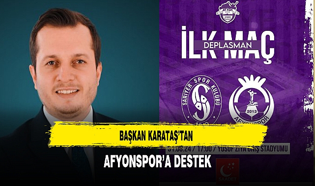Başkan Karataş’tan Afyonspor’a Destek