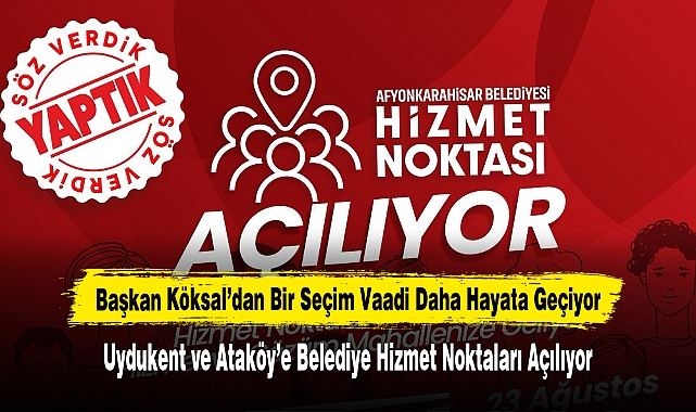 Başkan Köksal’dan Bir Seçim Vaadi Daha Hayata Geçiyor