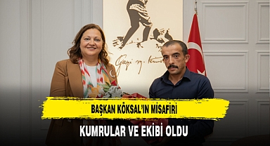 Başkan Köksal'ın Misafiri Kumrular ve Ekibi Oldu