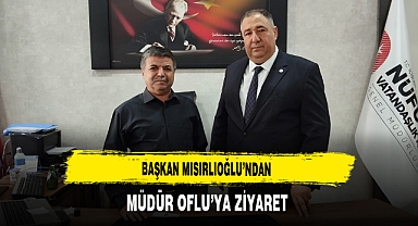 Başkan Mısırlıoğlu'ndan Müdür Oflu'ya Ziyaret