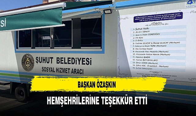 Başkan Özaşkın Hemşehrilerine Teşekkür Etti
