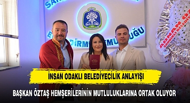 BAŞKAN ÖZTAŞ ÇİFTLERİN MUTLULUĞUNA ORTAK OLDU