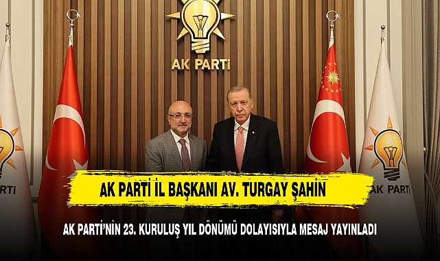 BAŞKAN ŞAHİN 23. YIL MESAJI YAYINLADI