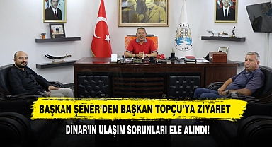 Başkan Şener'den Başkan Topçu'ya Ziyaret
