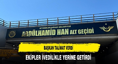Başkan Talimat Verdi Ekipler İvedilikle Yerine Getirdi