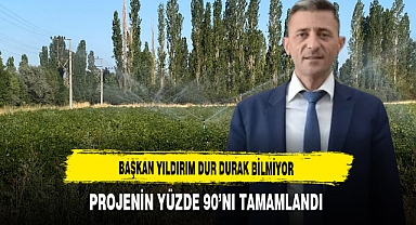 Başkan Yıldırım Dur Durak Bilmiyor Projenin Yüzde 90’nı Tamamlandı