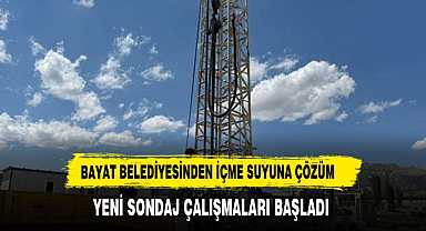 Bayat'ta İçme Suyu Sorununa Kalıcı Çözüm
