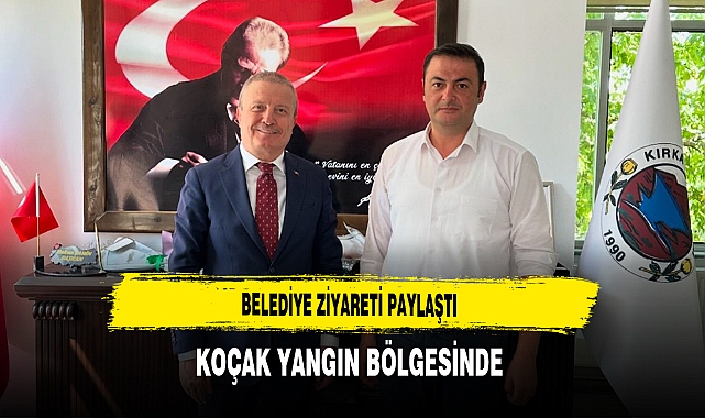 Belediye Ziyareti Paylaştı Koçak Yangın Bölgesinde