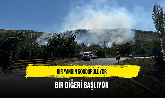 Bir Yangın Söndürülüyor  Bir Diğeri Başlıyor