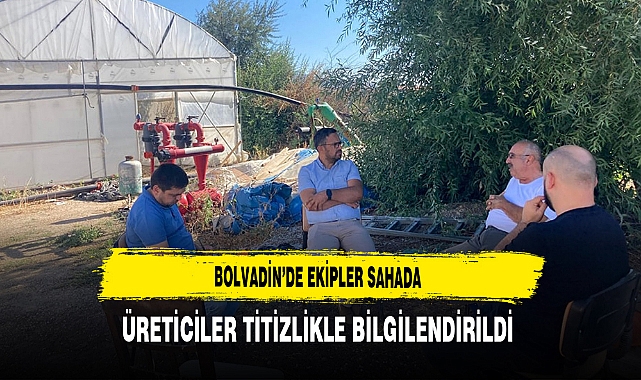 Bolvadin’de Ekipler Sahada Üreticiler Titizlikle Bilgilendirildi