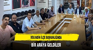 Bolvadin İlçe Başkanlığında Bir Araya Geldiler