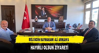 Bolvadin Kaymakamı Ali Arıkan’a Hayırlı Olsun Ziyareti