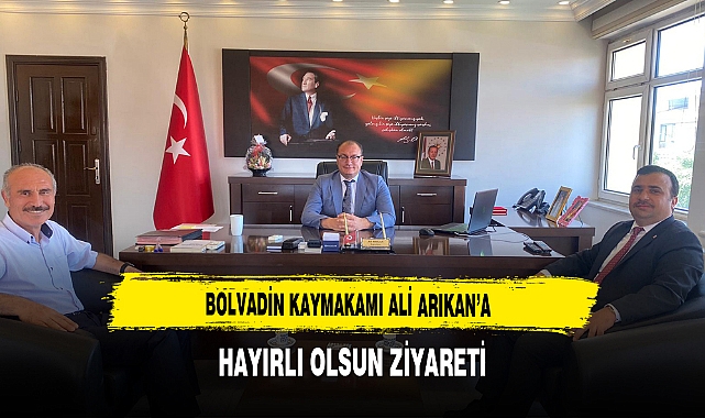 Bolvadin Kaymakamı Ali Arıkan’a Hayırlı Olsun Ziyareti