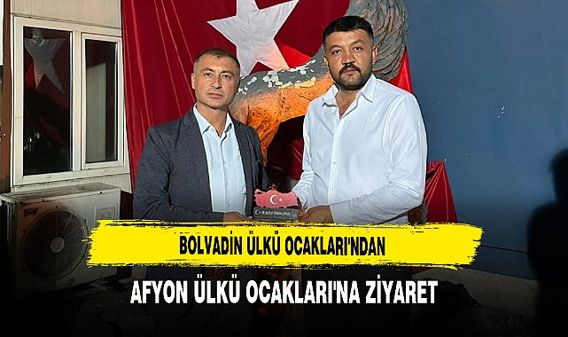 Bolvadin Ülkü Ocakları'ndan Afyon Ülkü Ocakları'na Ziyaret