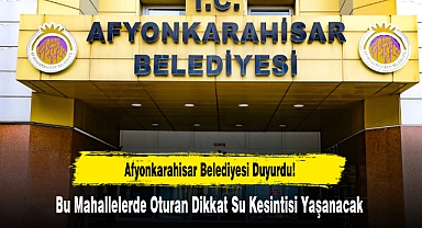 Bu Mahallelerde Oturan Dikkat Su Kesintisi Yaşanacak