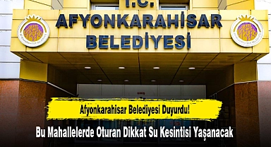 Bu Mahallelerde Oturan Dikkat Su Kesintisi Yaşanacak