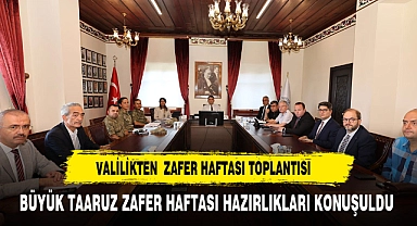 Büyük Taarruz Zafer Haftası Hazırlıkları Başladı