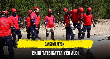Cansuyu Afyon Ekibi Tatbikatta Yer Aldı