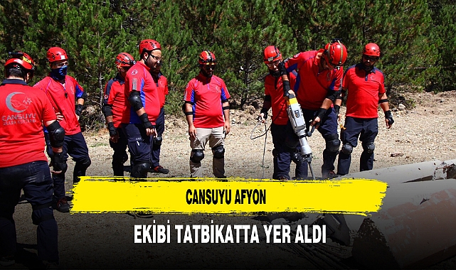 Cansuyu Afyon Ekibi Tatbikatta Yer Aldı