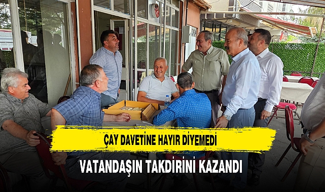 Çay Davetine Hayır Diyemedi Vatandaşın Takdirini Kazandı