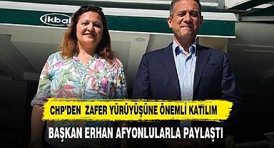 CHP'DEN ZAFER YÜRÜYÜŞÜNE ÖNEMLİ KATILIM